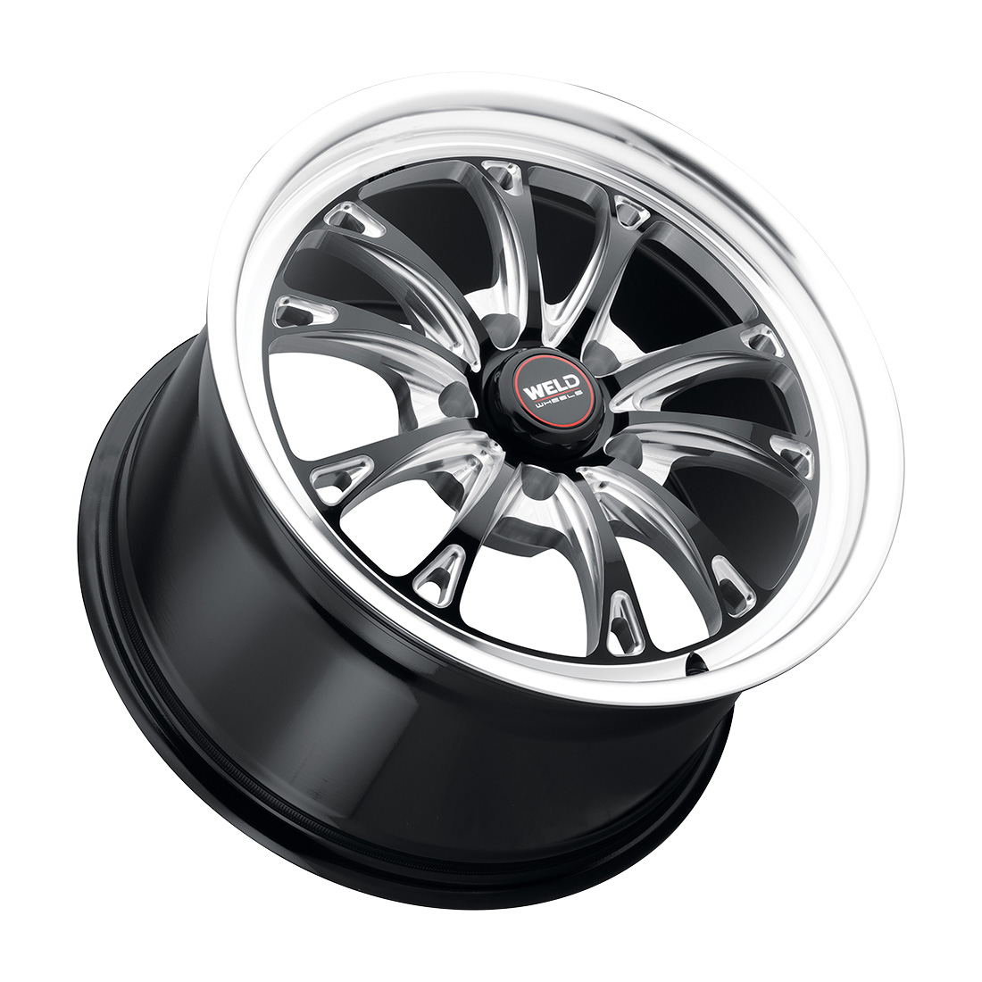 WELD Street Performance Belmont Drag 17X10 +30 Gloss Black Milled