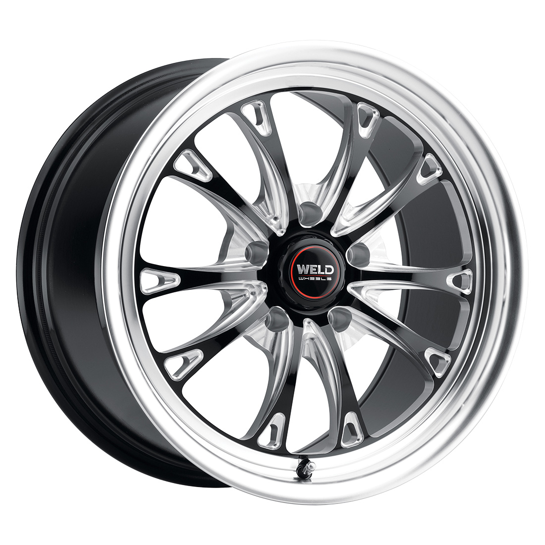 WELD Street Performance Belmont Drag 18X10 +45 Gloss Black Milled