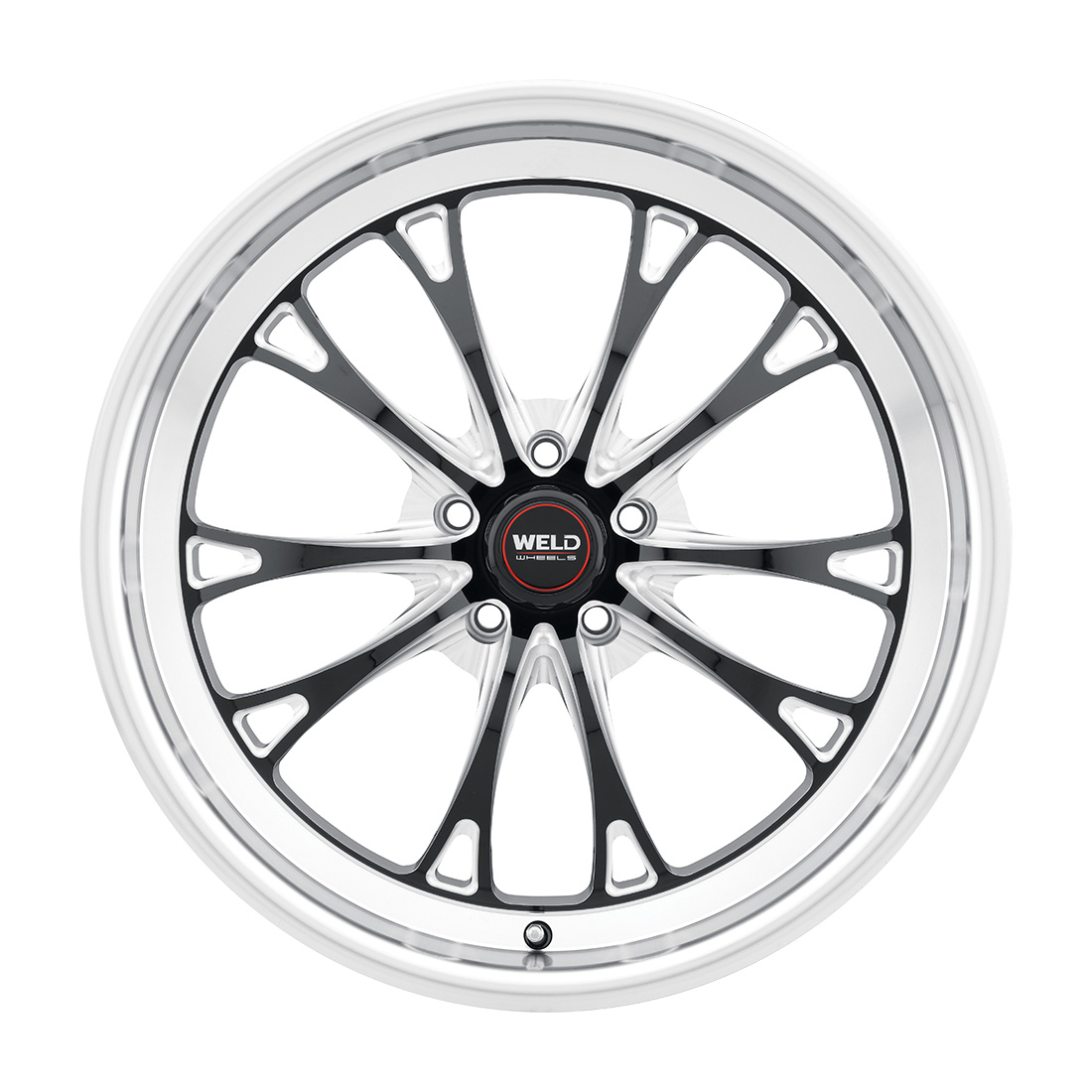 WELD Street Performance Belmont Street 20X12 +52 Gloss Black Milled
