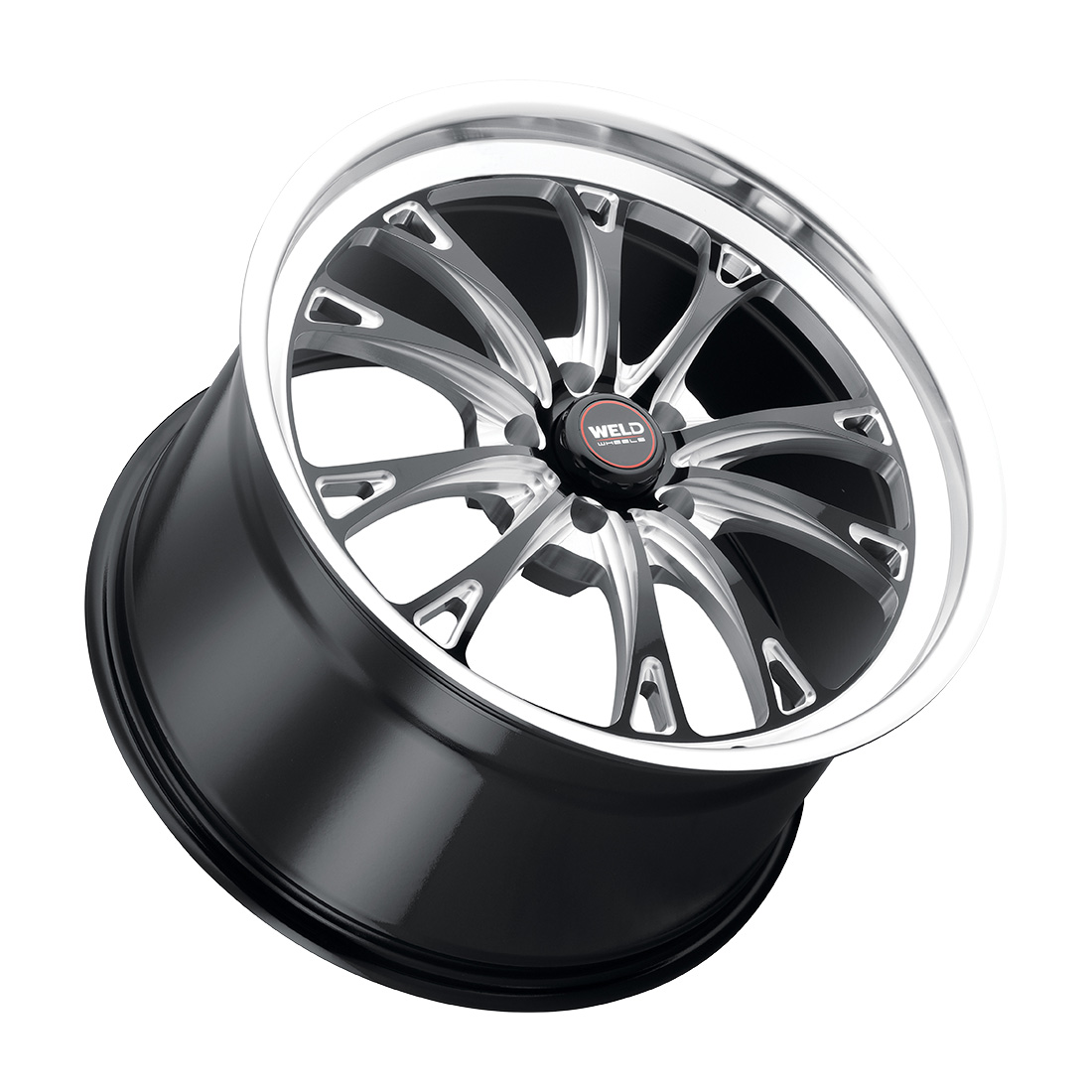 WELD Street Performance Belmont Street 20X12 +52 Gloss Black Milled