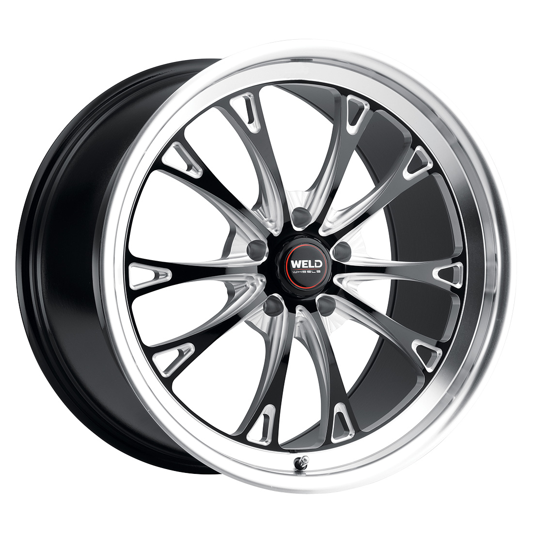 WELD Street Performance Belmont Street 20X12 +52 Gloss Black Milled