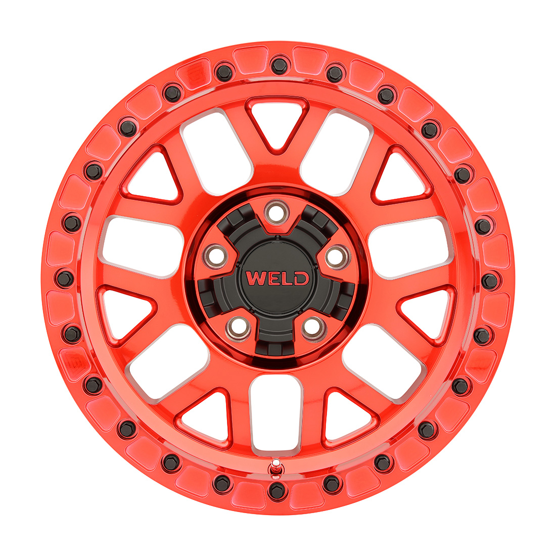 WELD Off-Road Cinch Beadlock 17X9 -12 Candy Red