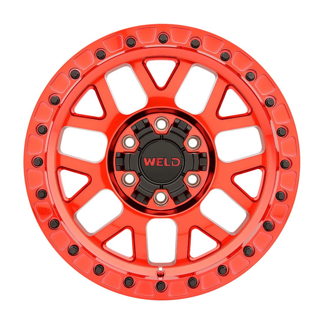 WELD Off-Road Cinch Beadlock 17X9 -12 Candy Red