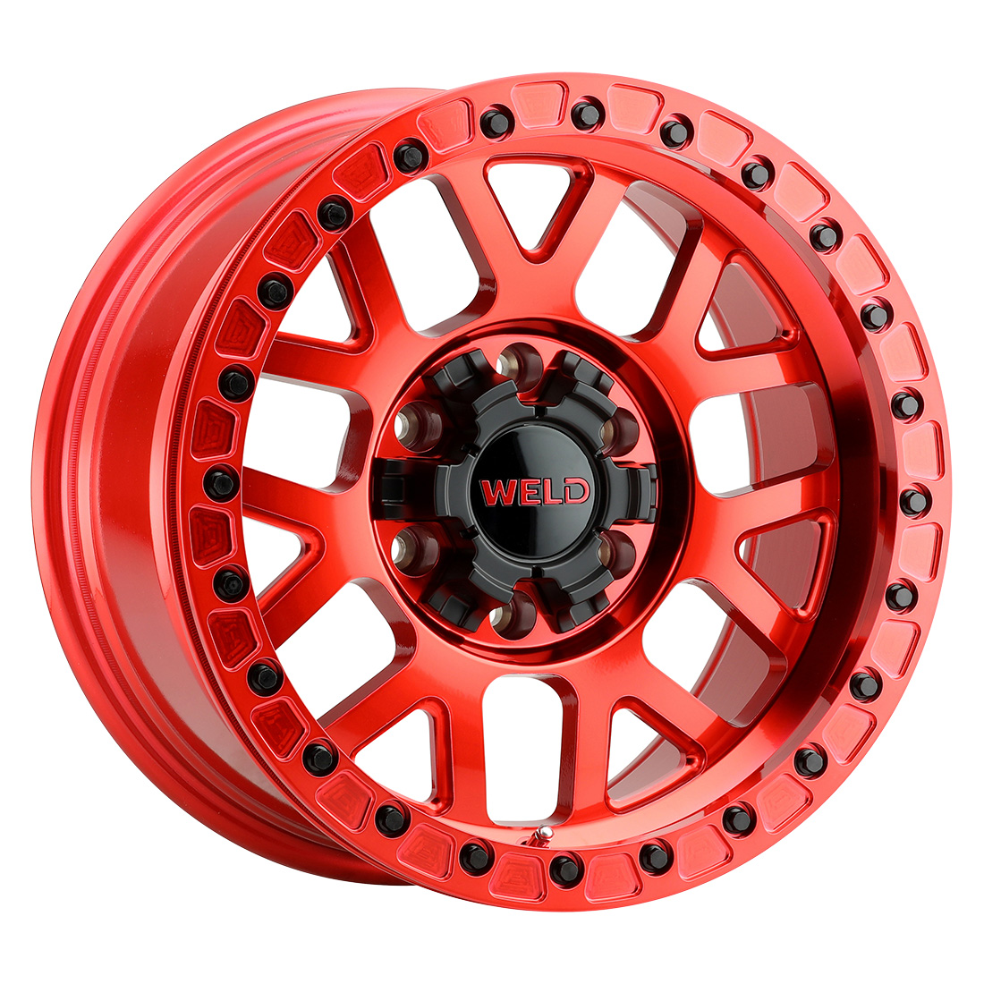 WELD Off-Road Cinch Beadlock 17X9 -12 Candy Red
