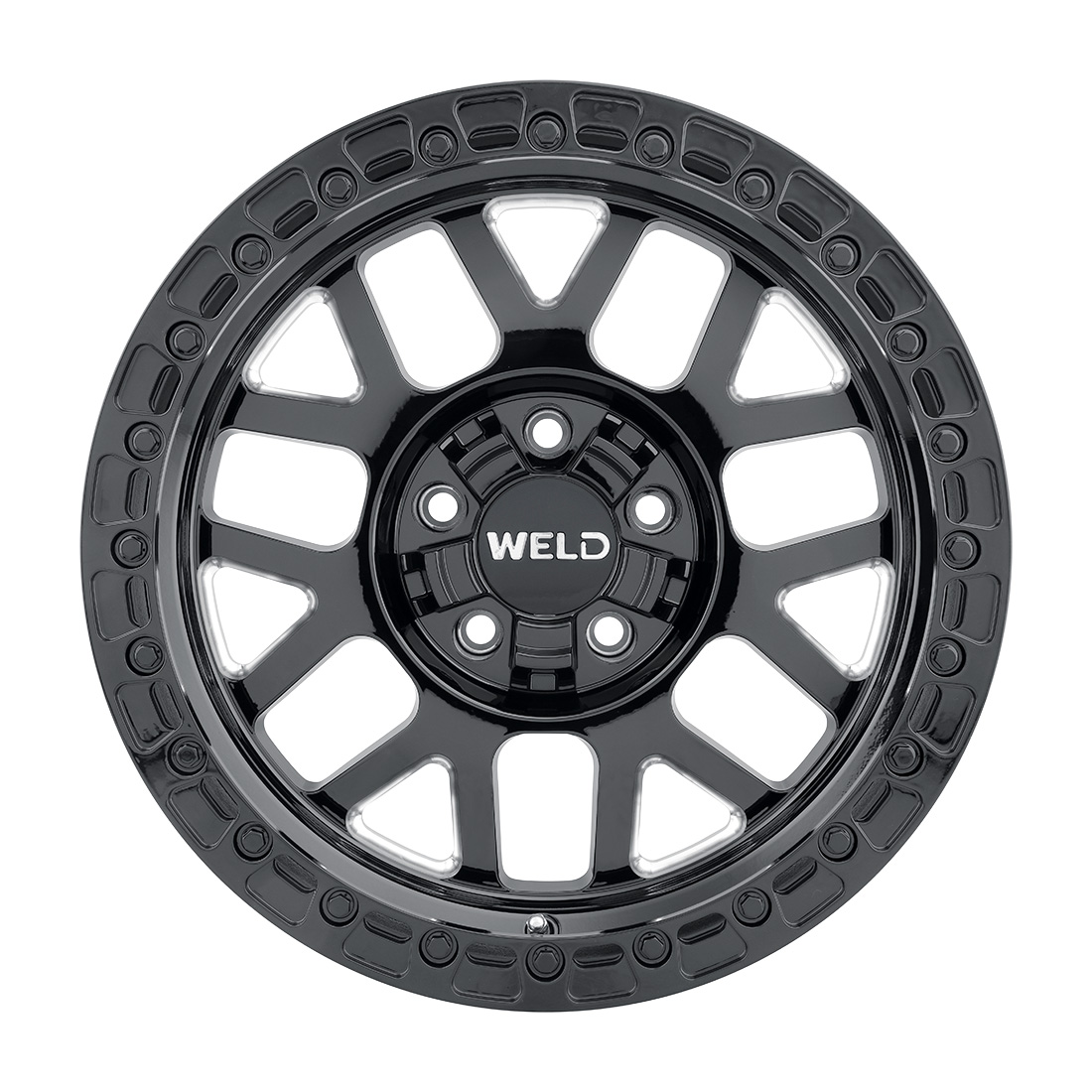 WELD Off-Road Cinch 17X9 -12 Gloss Black Milled