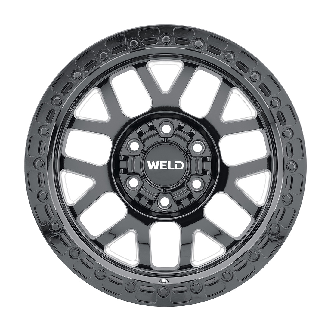 WELD Off-Road Cinch 17X9 +0 Gloss Black Milled