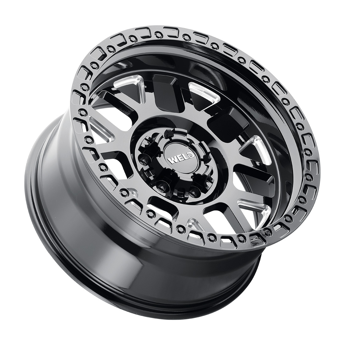WELD Off-Road Cinch 20X10 -18 Gloss Black Milled