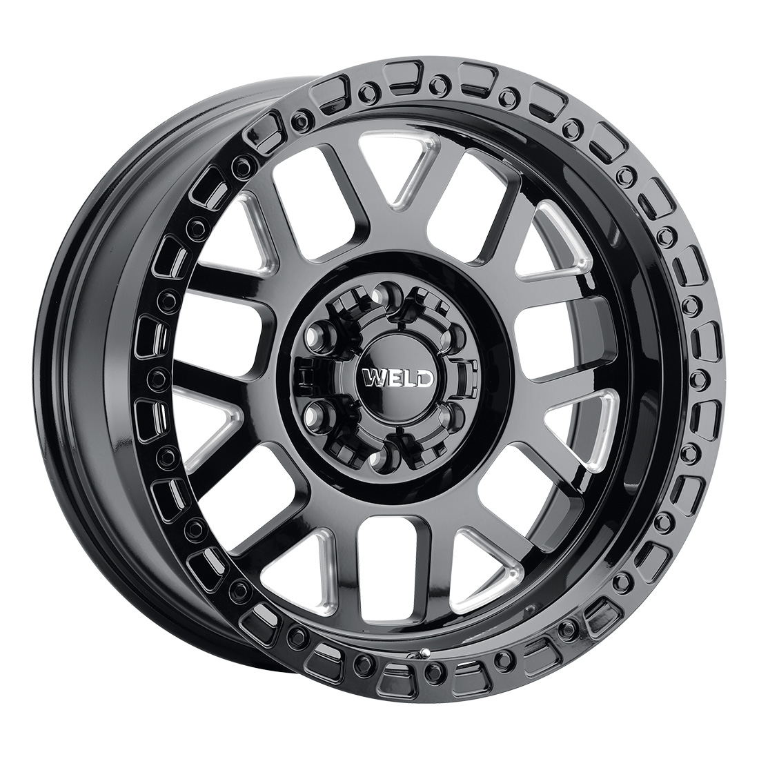 WELD Off-Road Cinch 20X9 +0 Gloss Black Milled