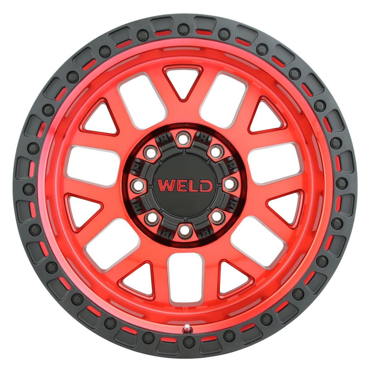 WELD Off-Road Cinch 20X10 -18 Candy Red