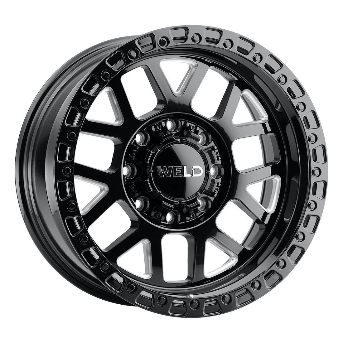 WELD Off-Road Cinch 20X10 -18 Gloss Black Milled