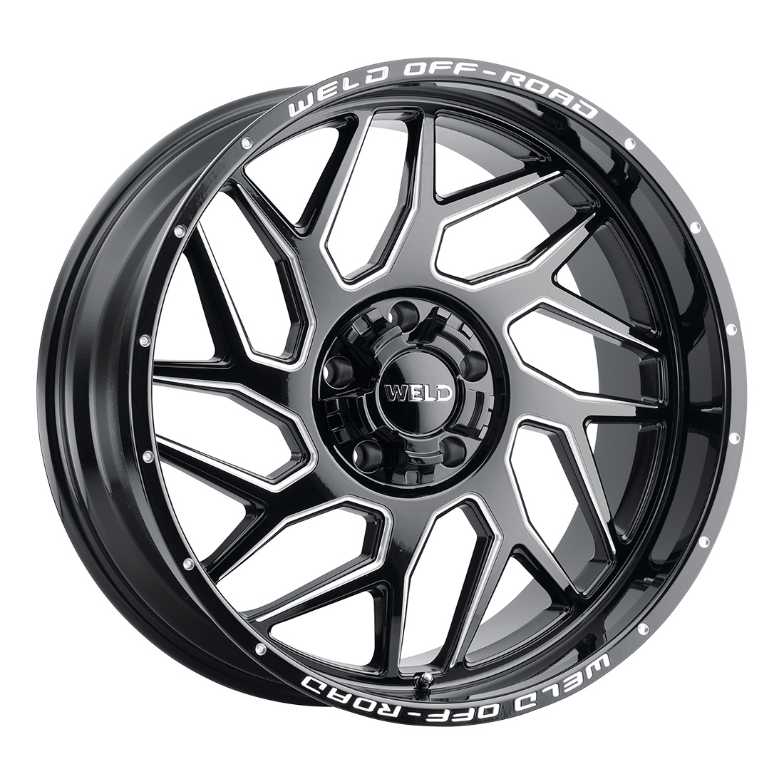 WELD Off-Road Fulcrum 22X10 +13 Gloss Black Milled