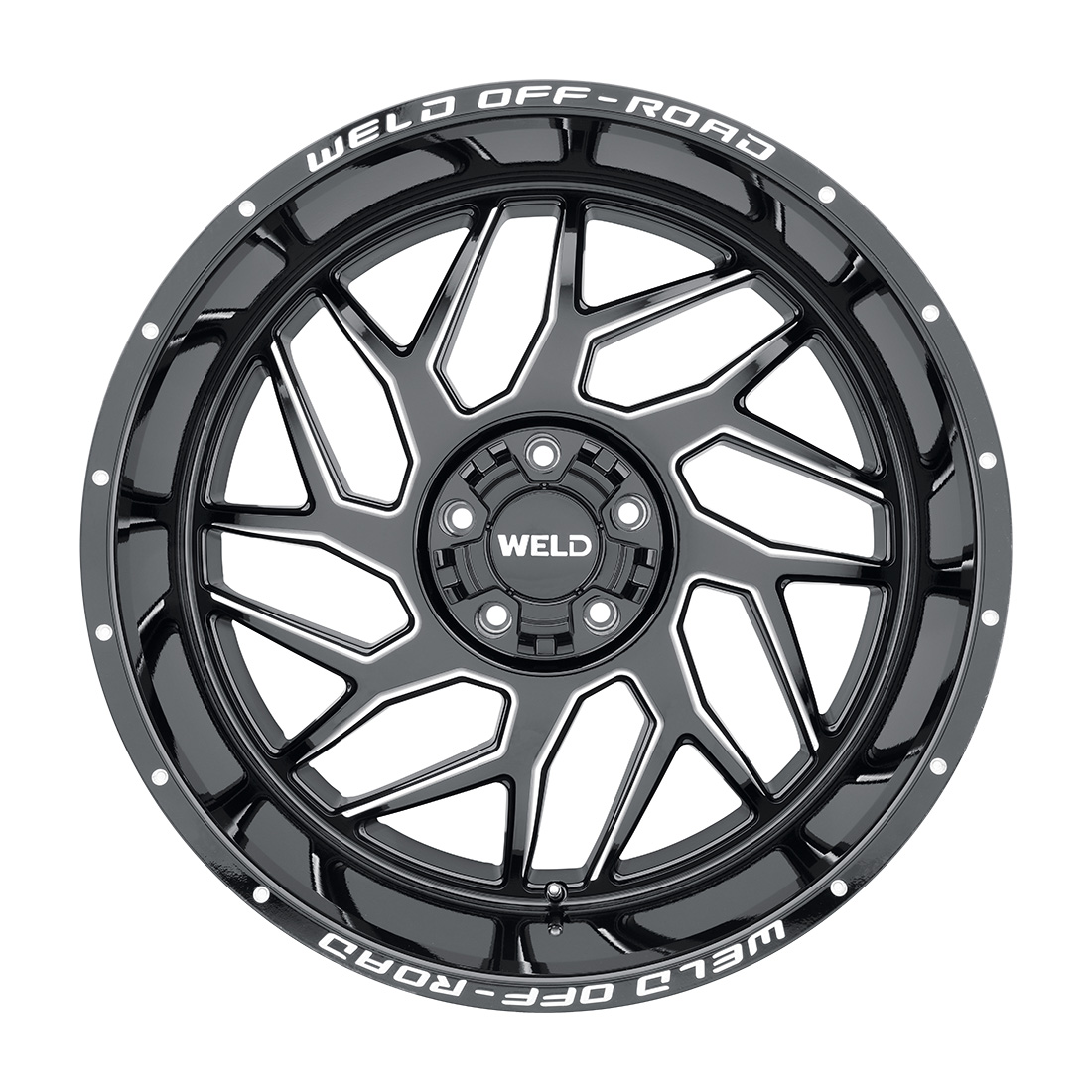 WELD Off-Road Fulcrum 22X12 -44 Gloss Black Milled