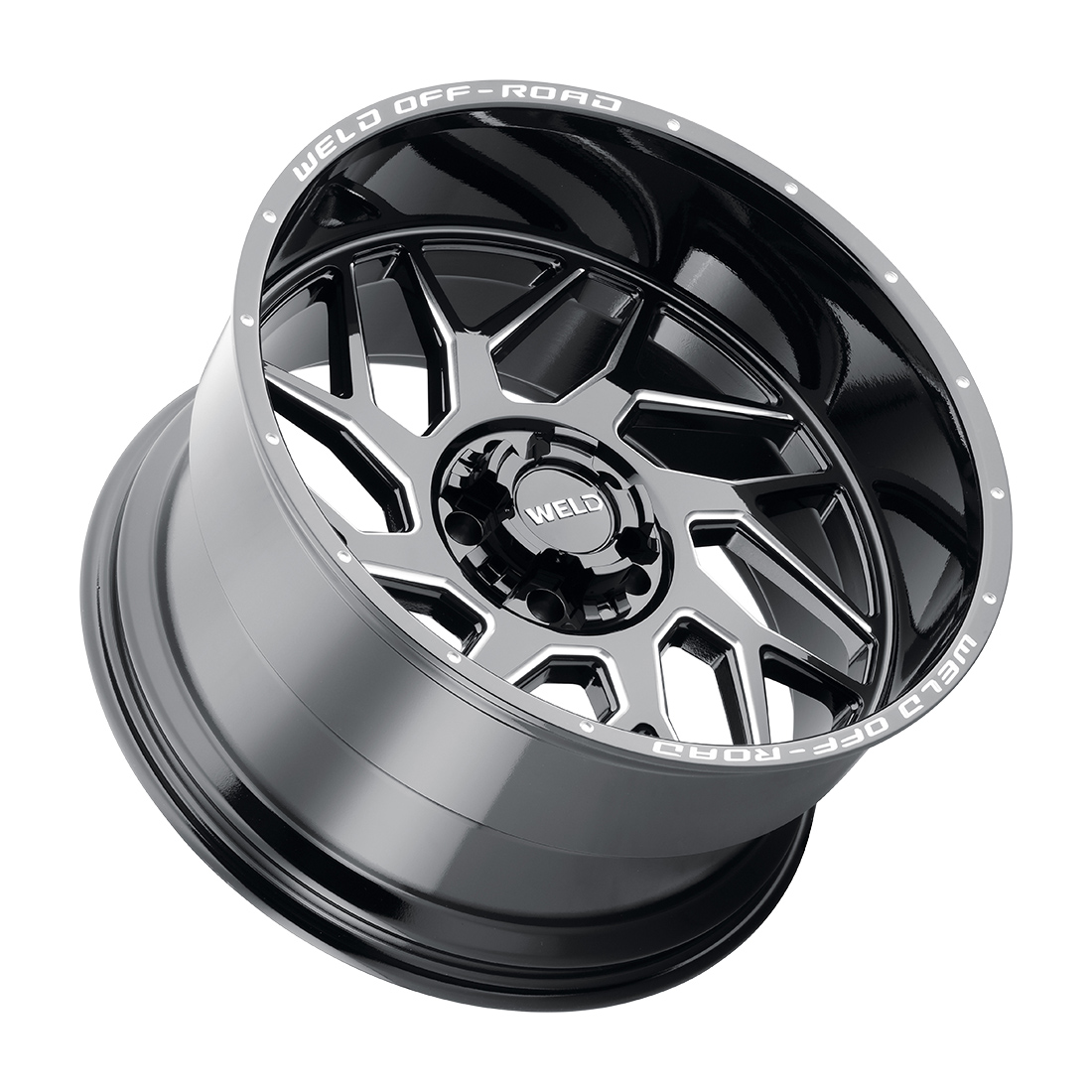 WELD Off-Road Fulcrum 22X12 -44 Gloss Black Milled