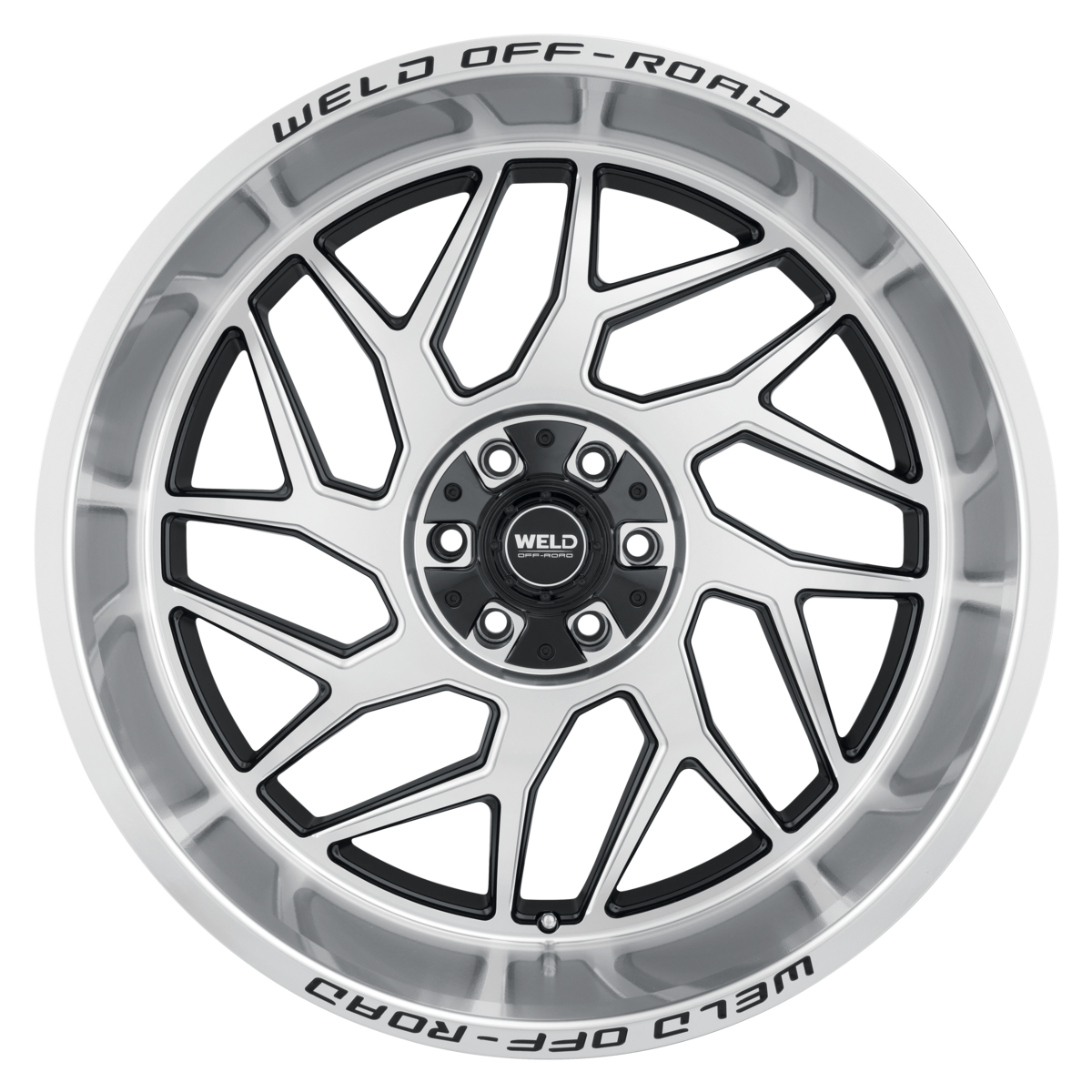 WELD Off-Road Fulcrum 22X12 -44 Gloss Black Machined