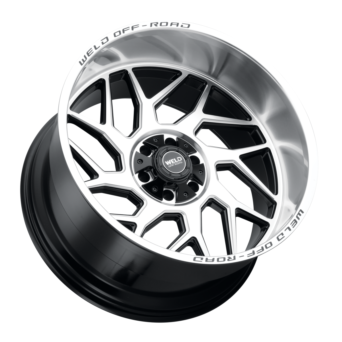 WELD Off-Road Fulcrum 22X12 -44 Gloss Black Machined