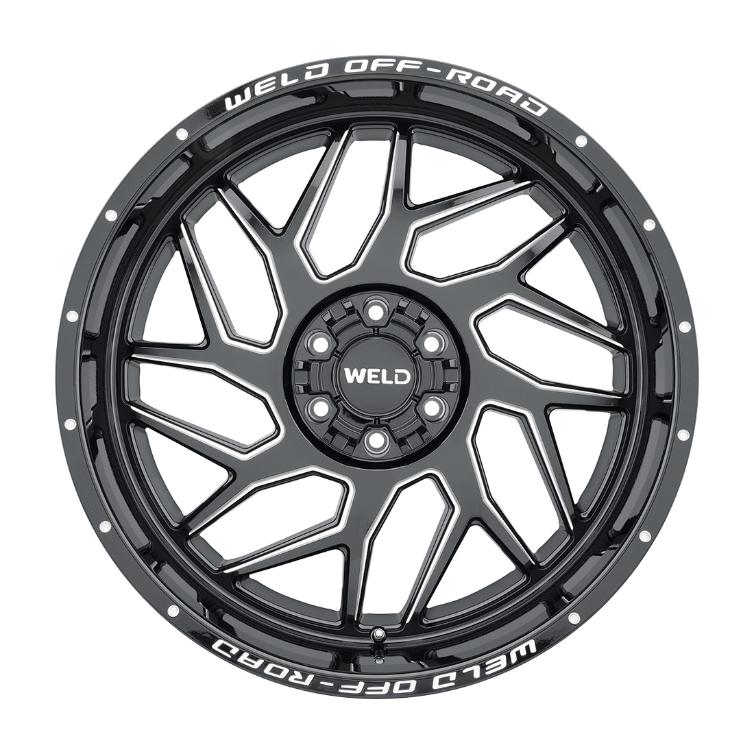 WELD Off-Road Fulcrum 20X10 -18 Gloss Black Milled