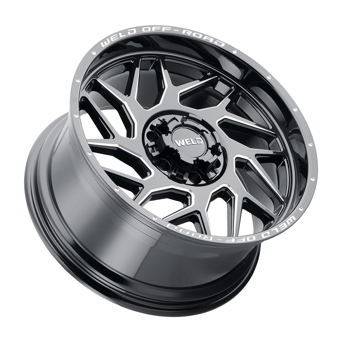 WELD Off-Road Fulcrum 20X12 -44 Gloss Black Milled