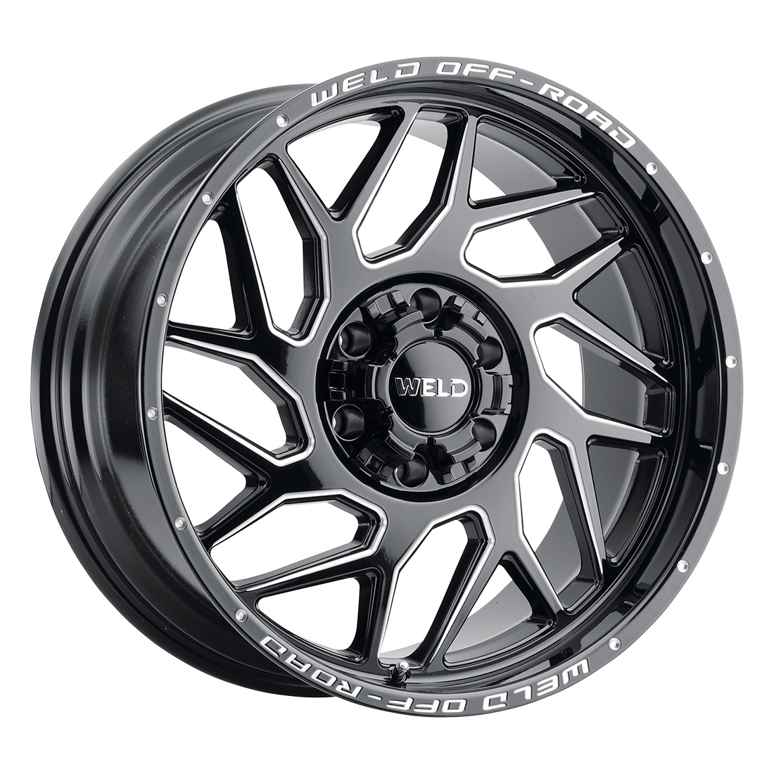 WELD Off-Road Fulcrum 20X10 -18 Gloss Black Milled