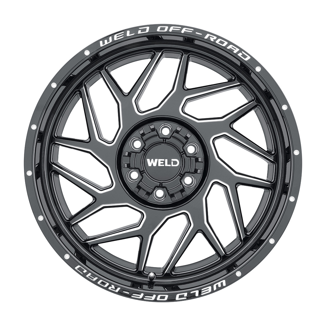 WELD Off-Road Fulcrum 22X10 -18 Gloss Black Milled