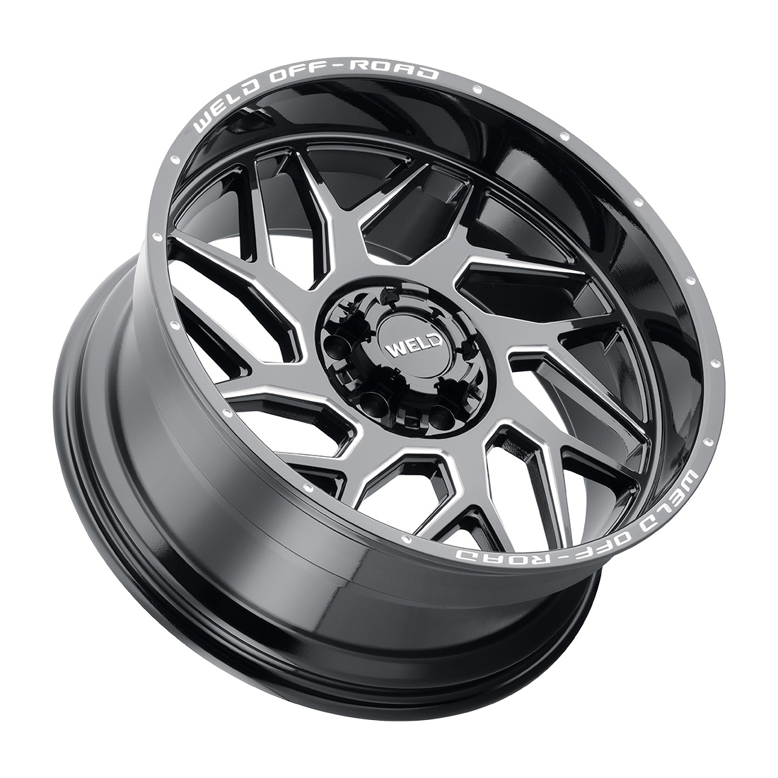 WELD Off-Road Fulcrum 22X10 -18 Gloss Black Milled