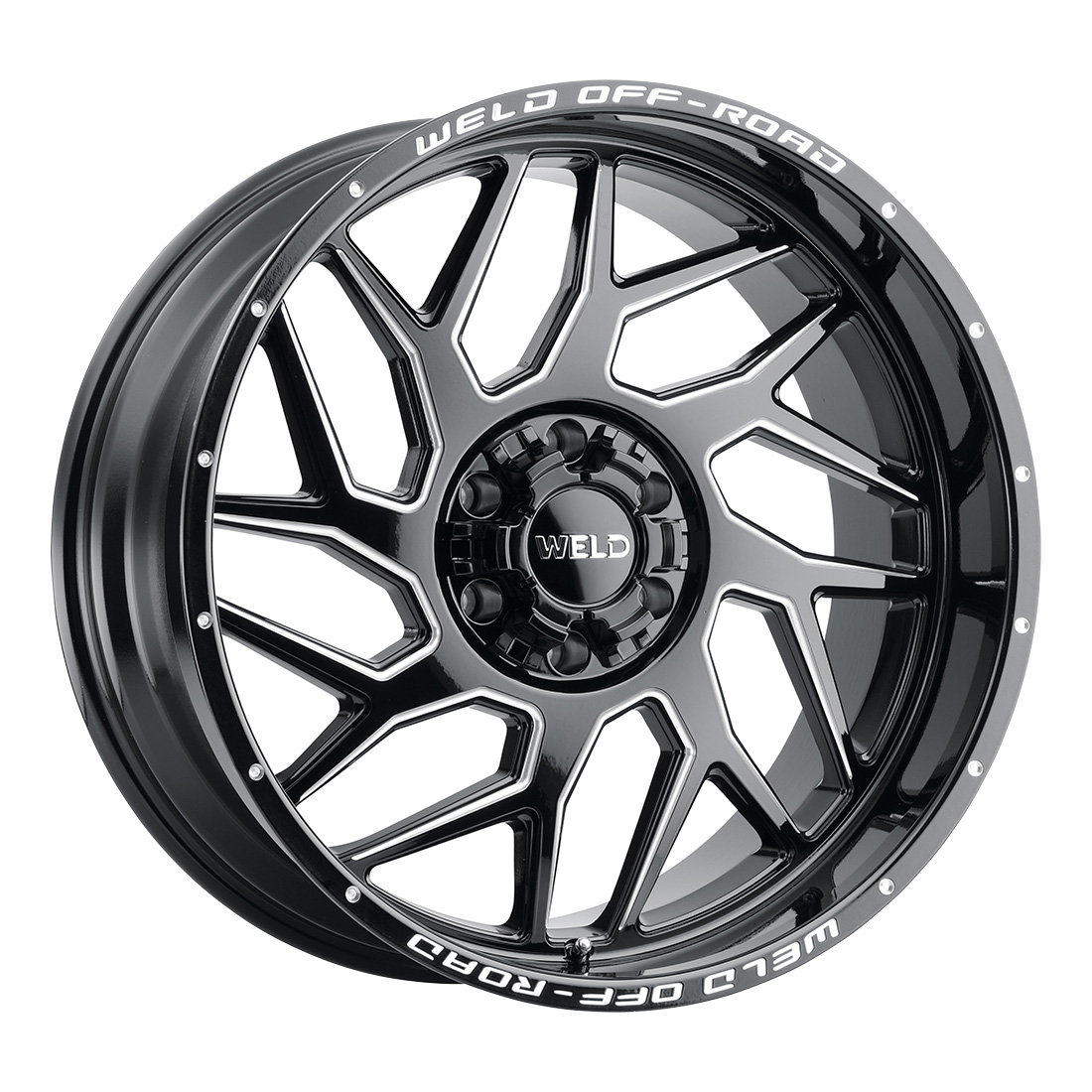 WELD Off-Road Fulcrum 22X10 -18 Gloss Black Milled