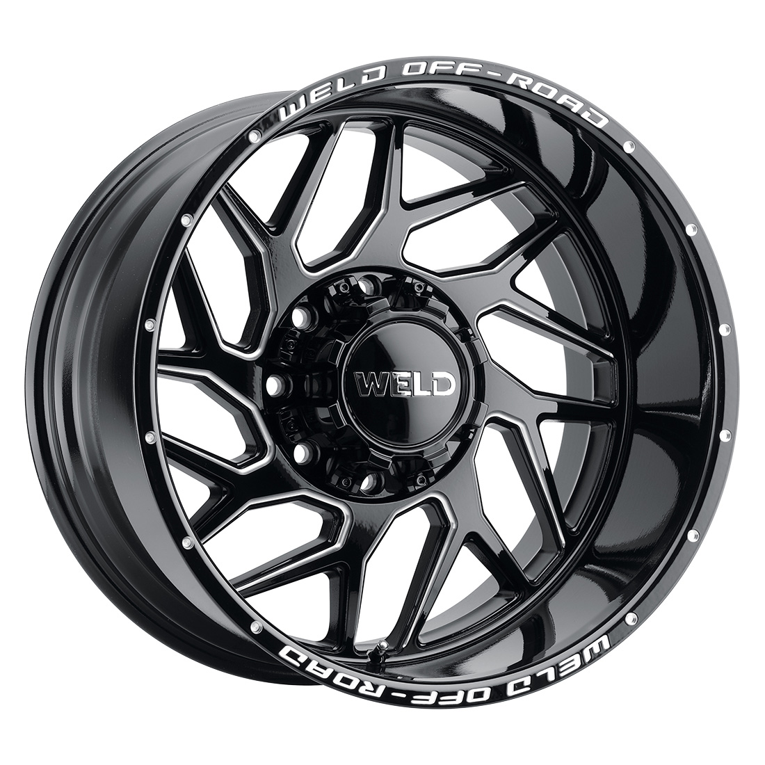 WELD Off-Road Fulcrum 20X10 -18 Gloss Black Milled