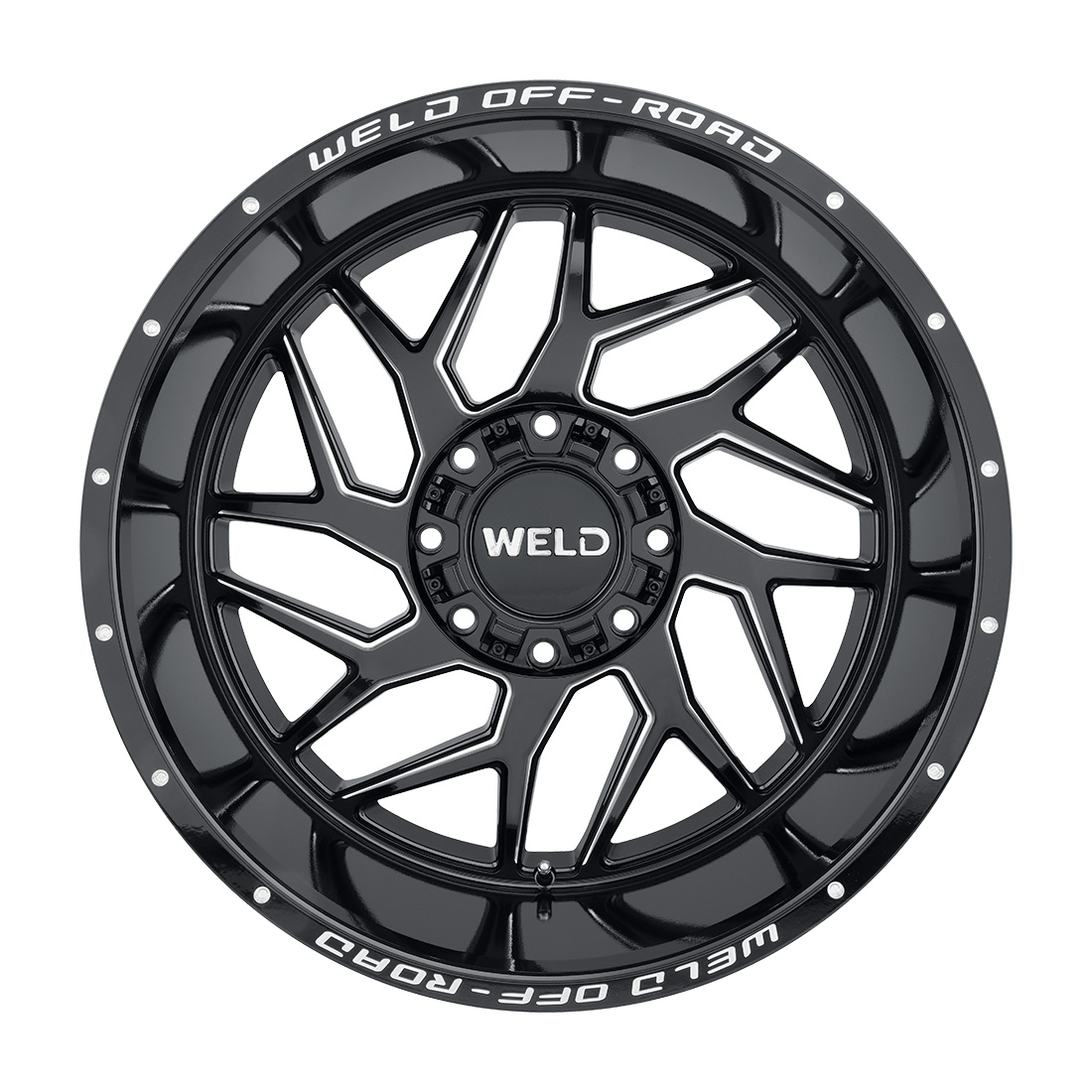 WELD Off-Road Fulcrum 22X10 -18 Gloss Black Milled