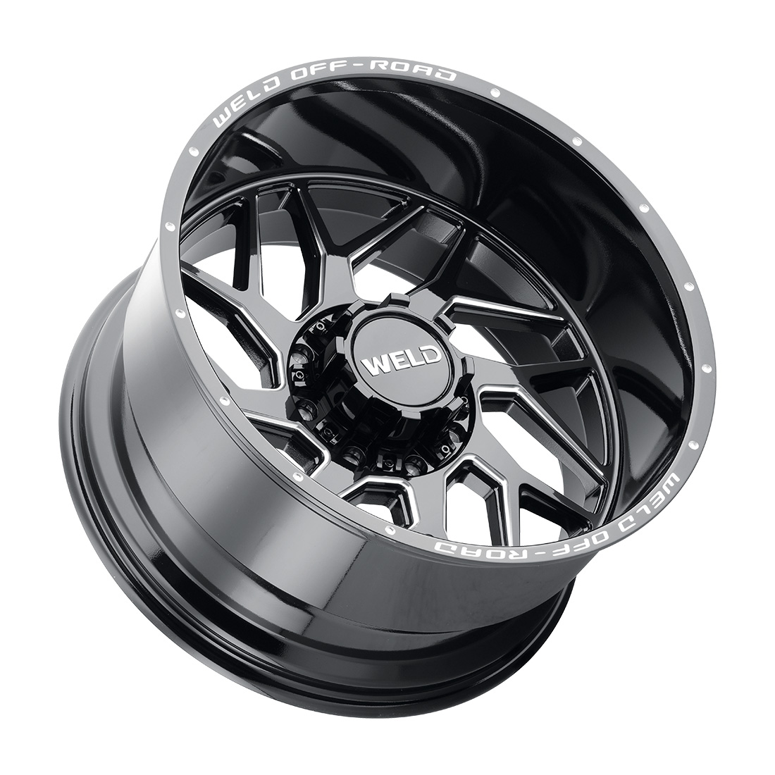 WELD Off-Road Fulcrum 22X10 -18 Gloss Black Milled