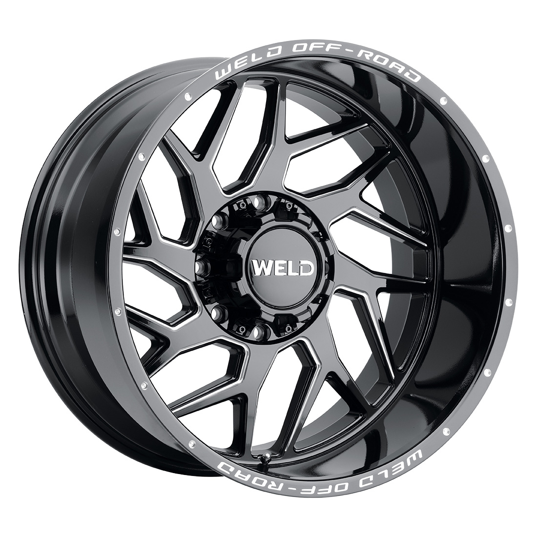 WELD Off-Road Fulcrum 22X12 -44 Gloss Black Milled
