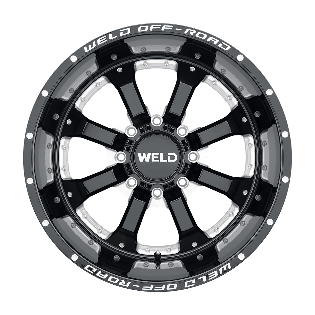 WELD Off-Road Granada 8 20X10 -18 Gloss Black Milled