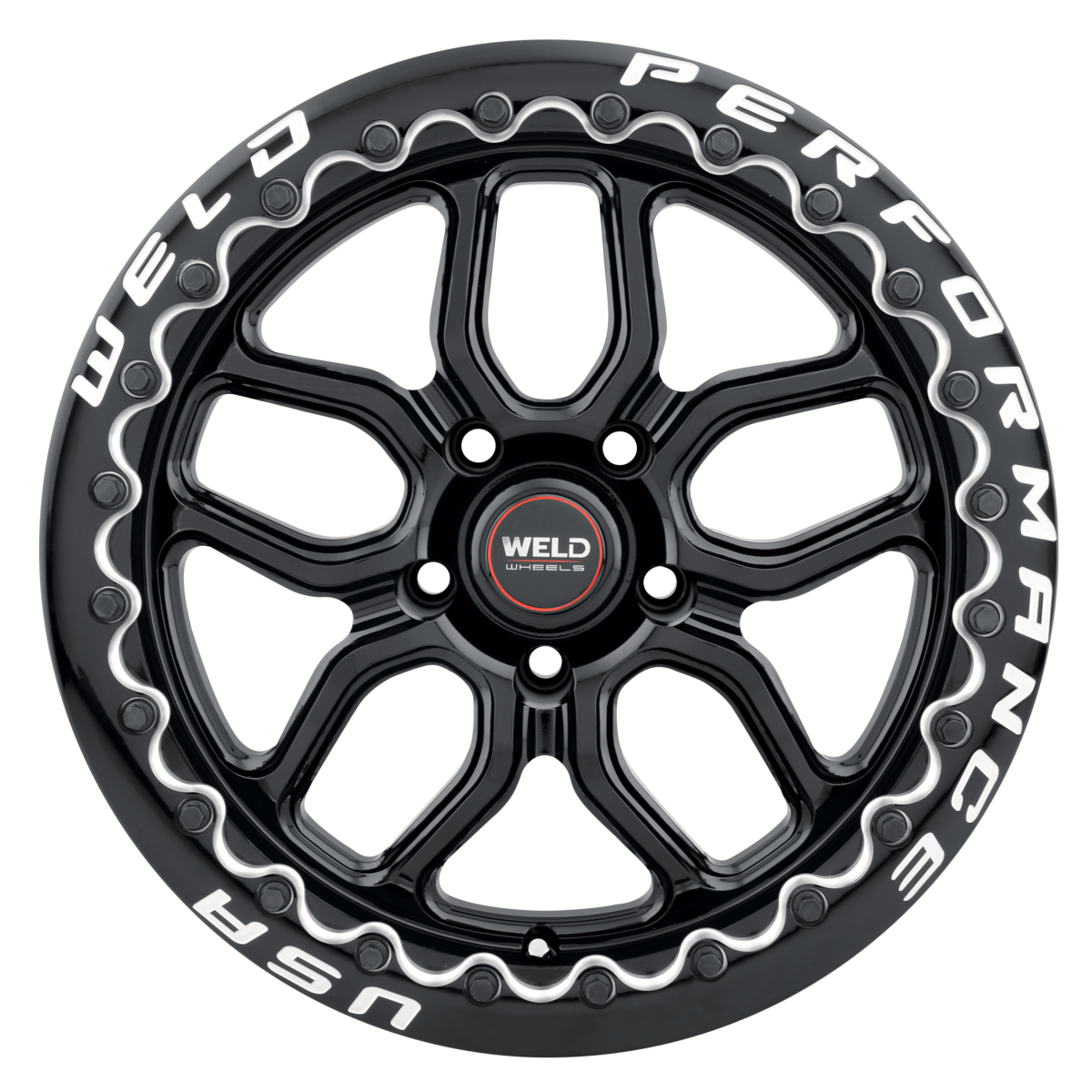 WELD Street Performance Laguna Beadlock 17X10 +42 Gloss Black