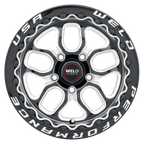 WELD Street Performance Laguna Beadlock 15X10 +22 Gloss Black Milled