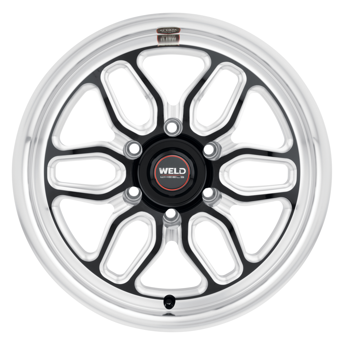 WELD Street Performance Laguna 6 Drag 17X7 +0 Gloss Black Milled