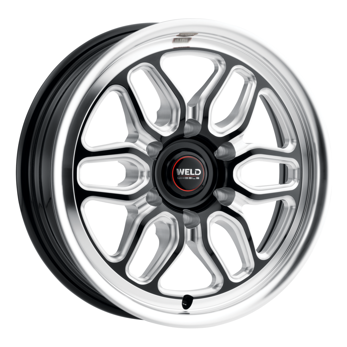 WELD Street Performance Laguna 6 Drag 17X7 +10 Gloss Black Milled