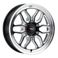 WELD Street Performance Laguna 6 Drag 17X7 +20 Gloss Black Milled