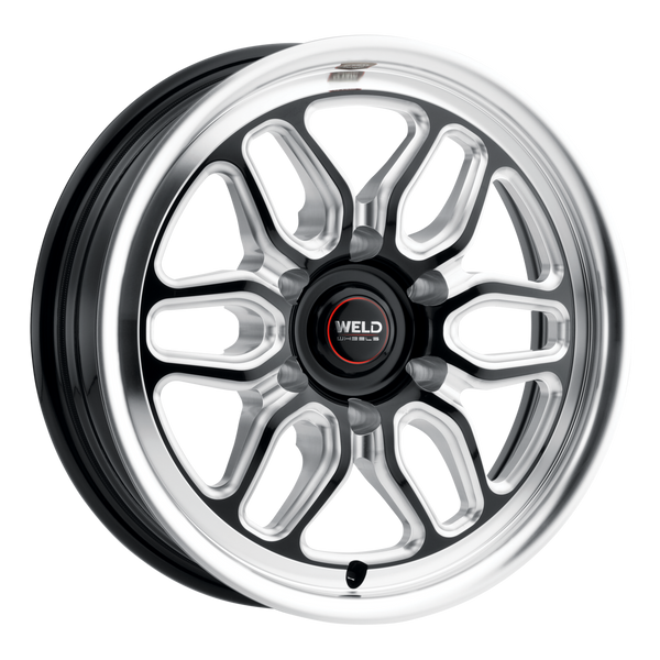 WELD Street Performance Laguna 6 Drag 17X7 +20 Gloss Black Milled