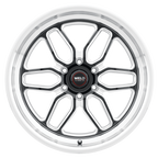 WELD Street Performance Laguna 6 Drag 20X7 +13 Gloss Black Milled
