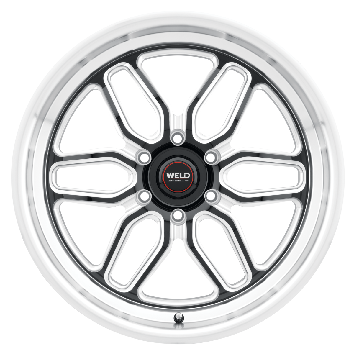 WELD Street Performance Laguna 6 Drag 20X10 +38 Gloss Black Milled