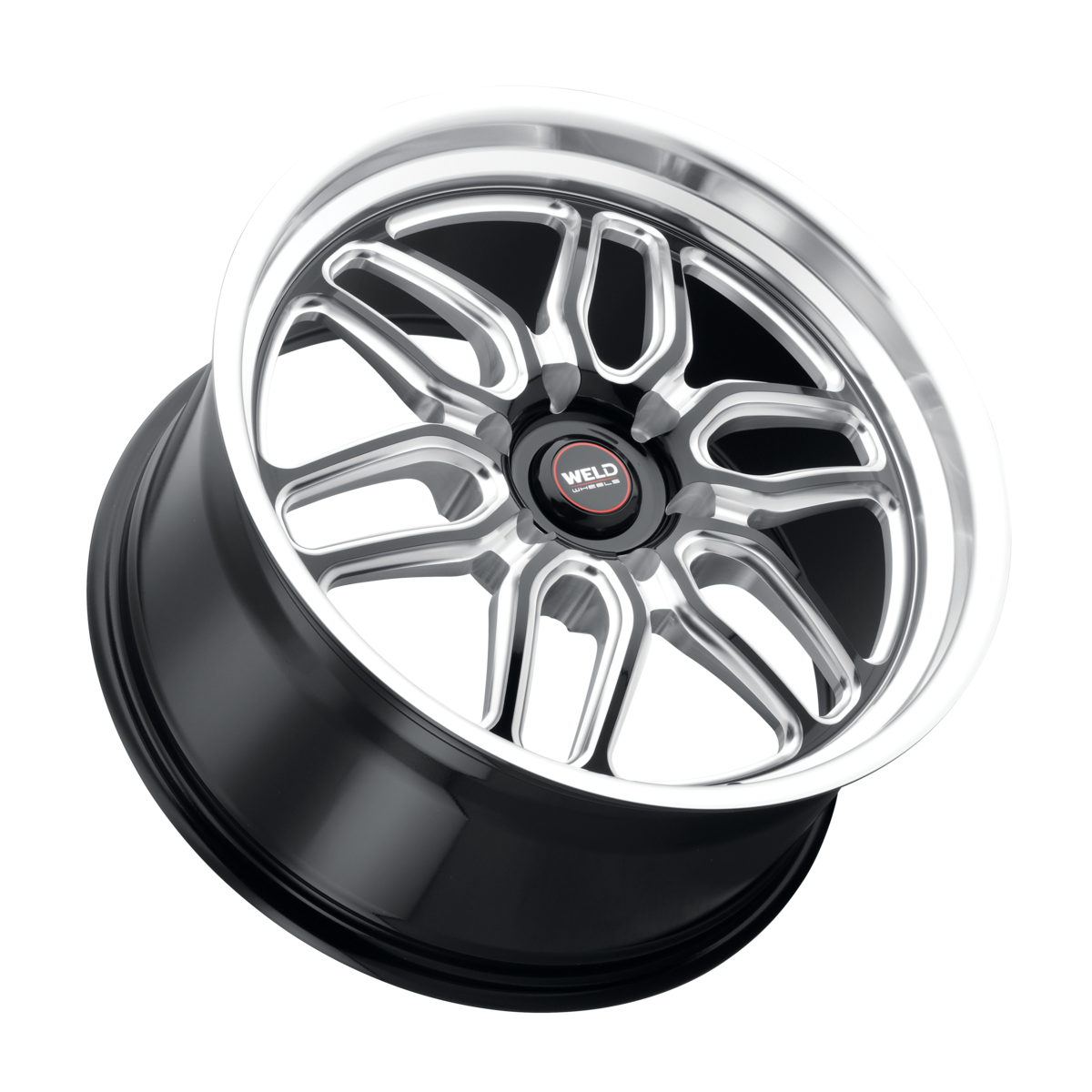 WELD Street Performance Laguna 6 Drag 20X7 +13 Gloss Black Milled