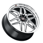 WELD Street Performance Laguna 6 Street 22X9.5 +25 Gloss Black Milled