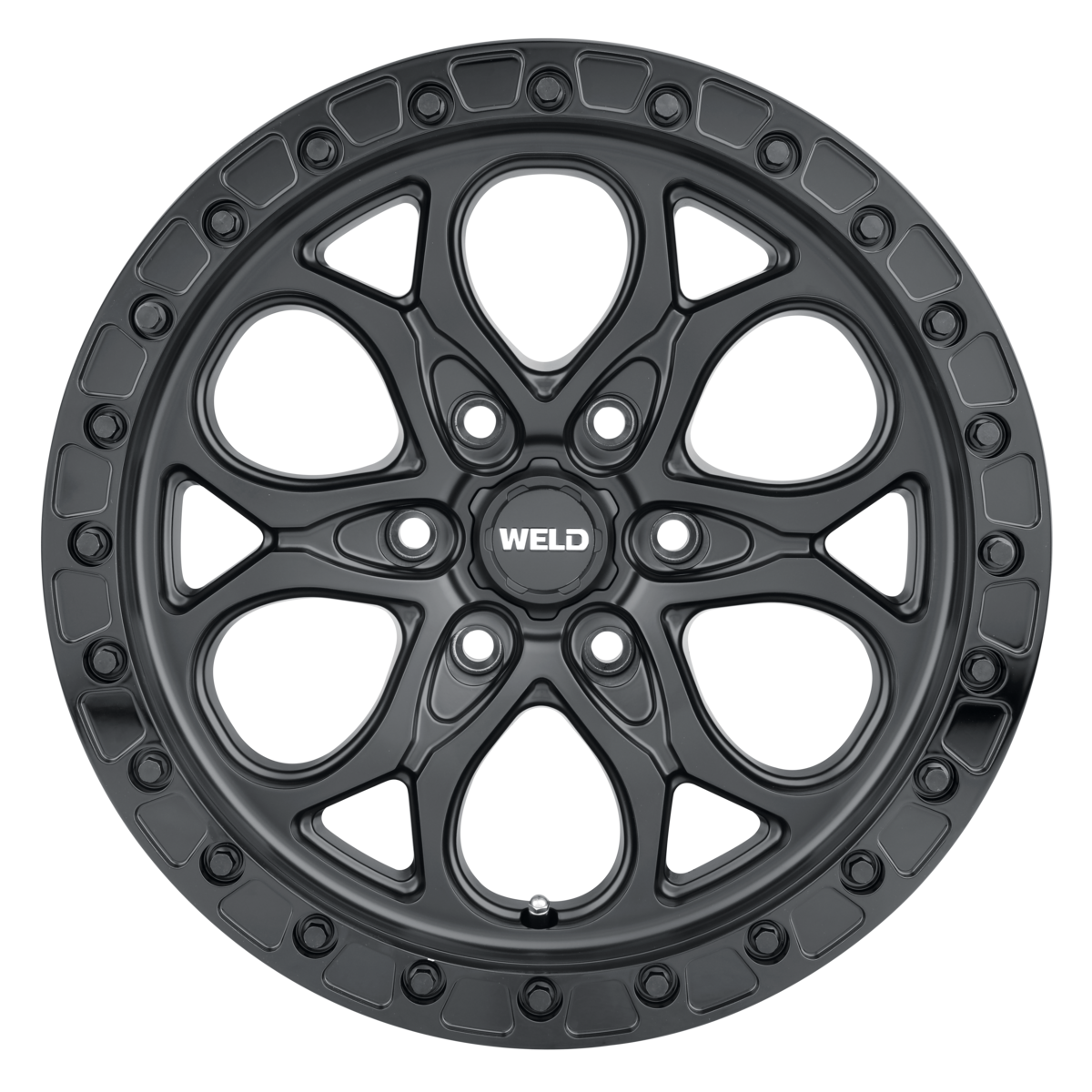 WELD Off-Road Ledge 6 Beadlock 17X9 +0 Satin Black
