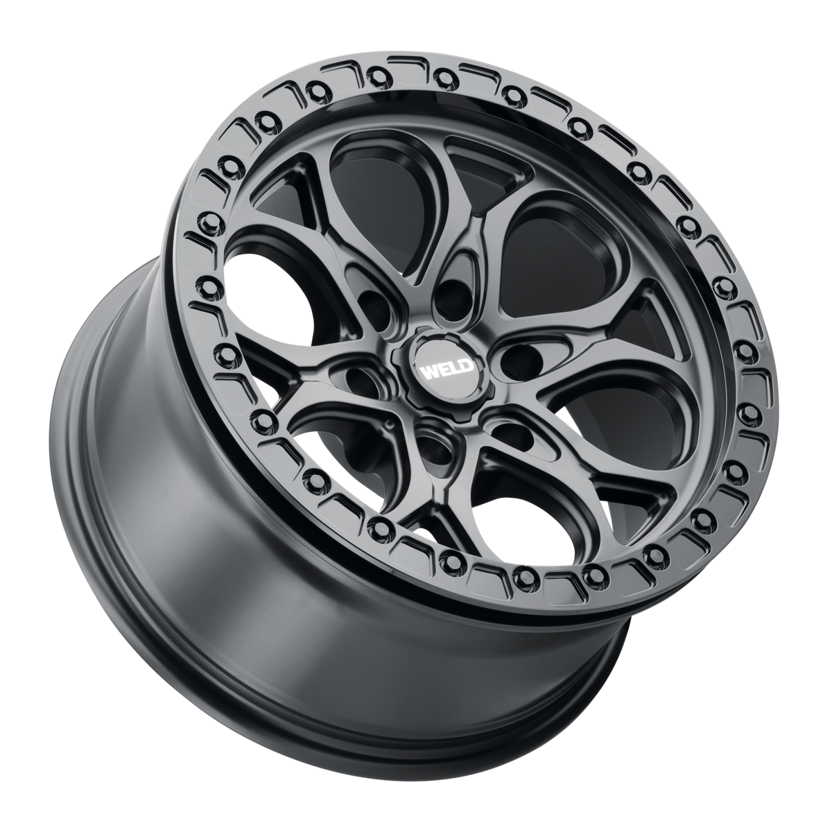 WELD Off-Road Ledge 6 Beadlock 17X9 +0 Satin Black