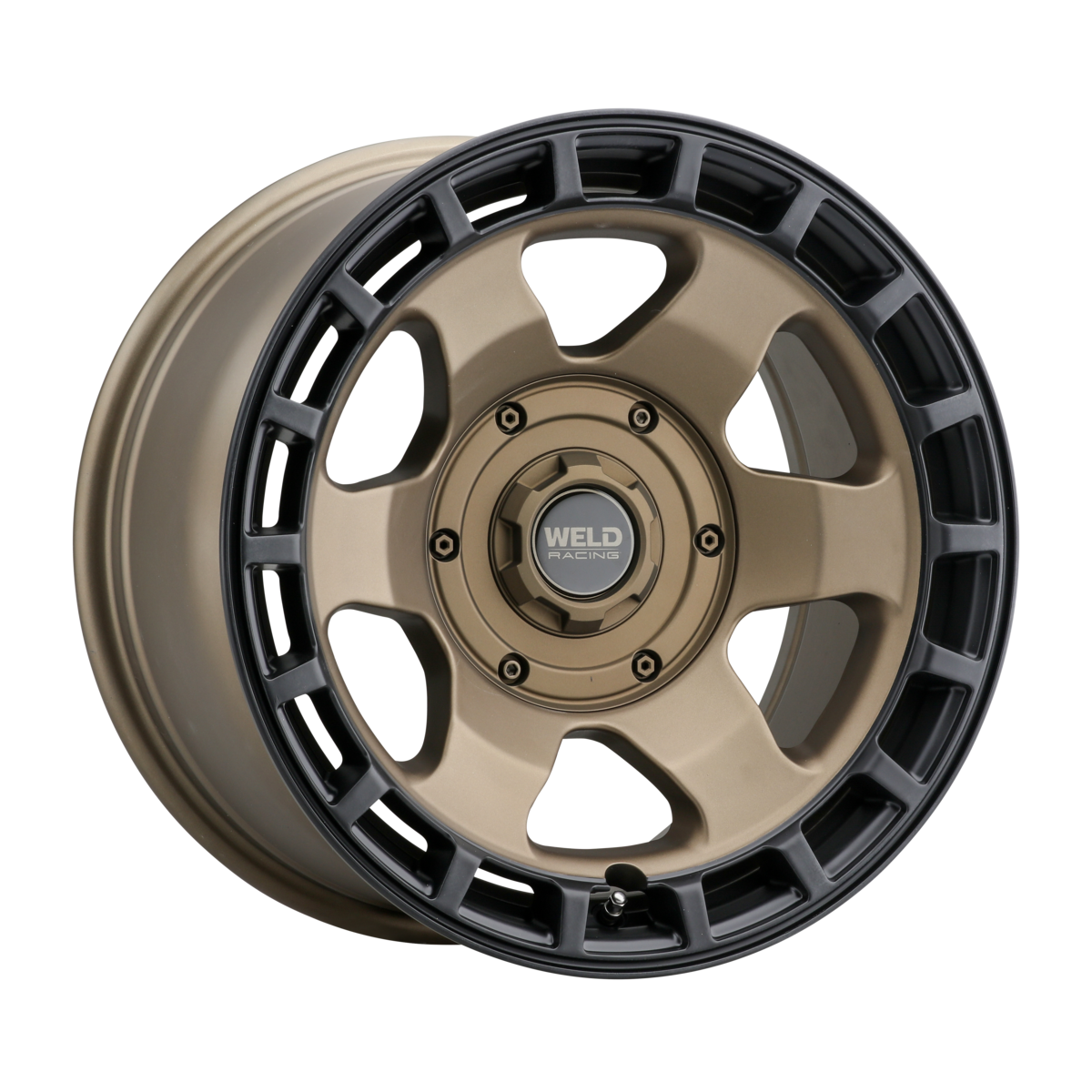 WELD Off-Road Ridge 20X9 +0 Satin Bronze - Satin Black Ring
