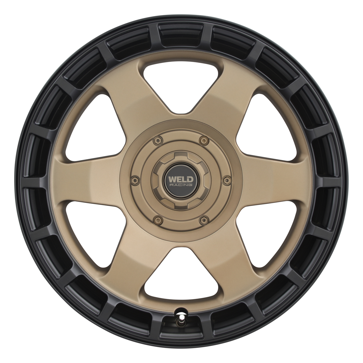 WELD Off-Road Ridge 17X9 -12 Satin Bronze - Satin Black Ring