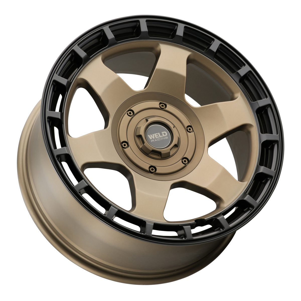 WELD Off-Road Ridge 17X9 -12 Satin Bronze - Satin Black Ring