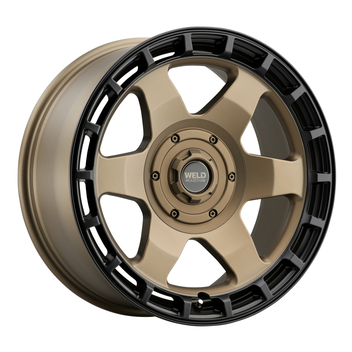 WELD Off-Road Ridge 17X9 -12 Satin Bronze - Satin Black Ring