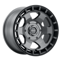 WELD Off-Road Ridge 17X9 -12 Satin Gunmetal - Satin Black Ring