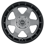 WELD Off-Road Ridge 20X9 +0 Satin Gunmetal - Satin Black Ring