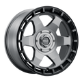 WELD Off-Road Ridge 20X9 +0 Satin Gunmetal - Satin Black Ring