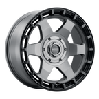 WELD Off-Road Ridge 20X9 +0 Satin Gunmetal - Satin Black Ring